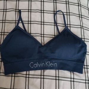 New Calvin Klein Navy Bra